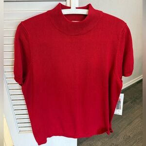 Allison Daley Classic Red Short Sleeve Tee